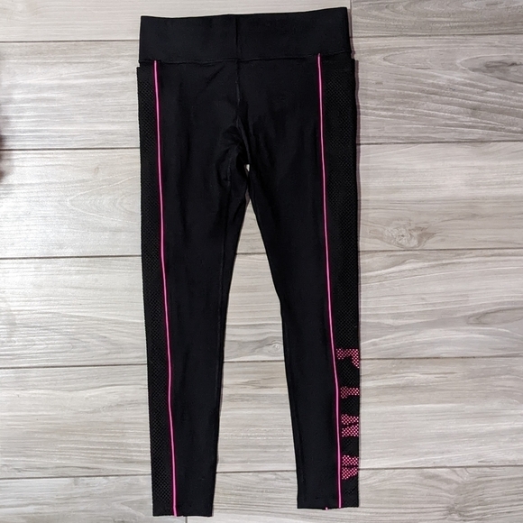 🧡 PINK Victoria's Secret Ultimate Netting Leggings With Phone Pockets - Picture 1 of 4